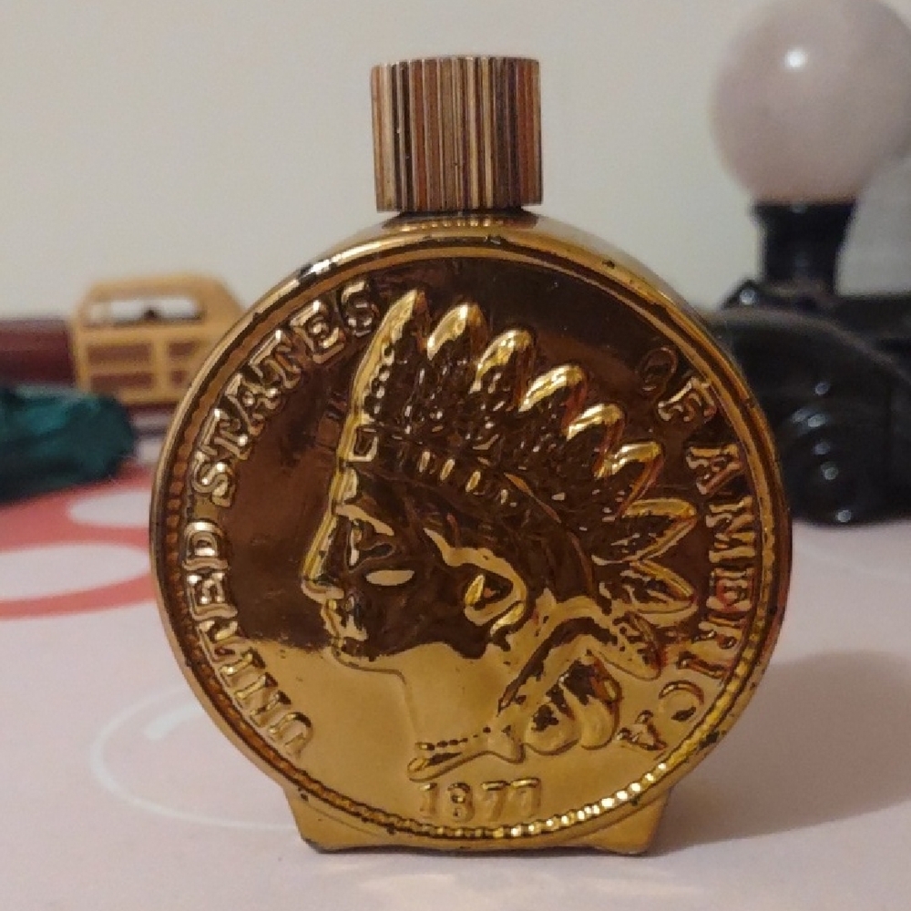 Gold Coin-Shaped Perfume Bottle